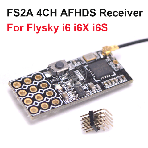 Новое поступление, FS2A 4CH AFHDS 2A мини-совместимый приемник ШИМ-выход для Flysky i6 i6X i6S / FS-i6 передатчик для трансмиттера с передатчиком и передатчик... ► Фото 1/5