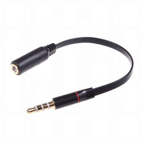 Удлинительный кабель для наушников 3,5 мм, штекер-гнездо, разъем 3,5 мм, стерео аудио, удлинитель для Apple iPhone 4, 5, 5, 5, 6, 6s, 5c, SE, 6, 6s Plus ► Фото 1/5