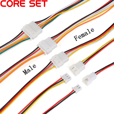 10 шт. XH2.54 2/3/4/5/6 Pin шаг 2,54 мм проводной Кабельный разъем XH штекер и гнездо кабель для зарядки аккумулятора 200 мм длина 26AWG ► Фото 1/6