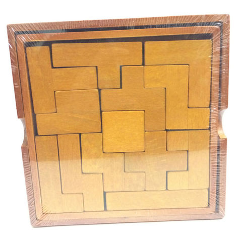 Деревянная головоломка IQ 3D Tetris, развивающая игра-головоломка для детей/взрослых, Креативные 3D деревянные игрушки-головоломки ► Фото 1/6