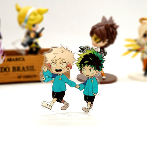 Love Thank You My Hero academic Children Midoriya Bakugo маленькая фигурка на акриловой подставке, модель, держатель для торта, Топпер Аниме boku ► Фото 1/3