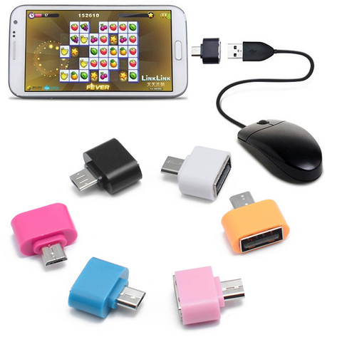 Конвертер Micro USB в USB мини-адаптер OTG для смартфонов на Android Futural, цифровые компьютерные аксессуары ► Фото 1/6