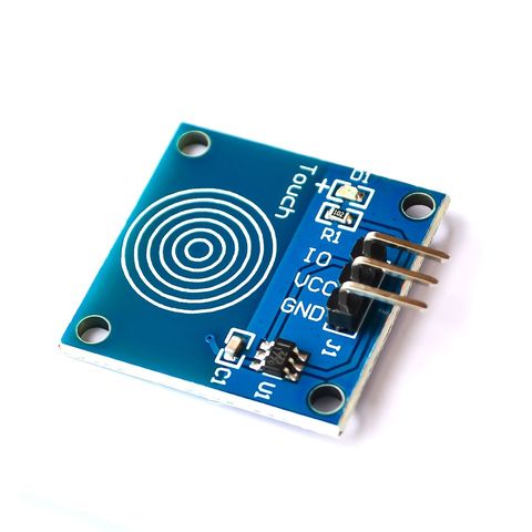 Цифровой сенсорный модуль TTP223B, емкостный сенсорный переключатель, синий ► Фото 1/3
