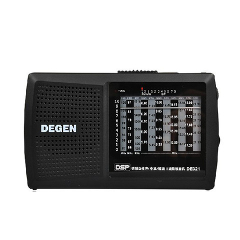 Оригинальное Цифровое Радио Degen de321, радио MW и SW DSP, приемник мирового диапазона, высокое качество, портативное радио FM, Лучшая цена ► Фото 1/4