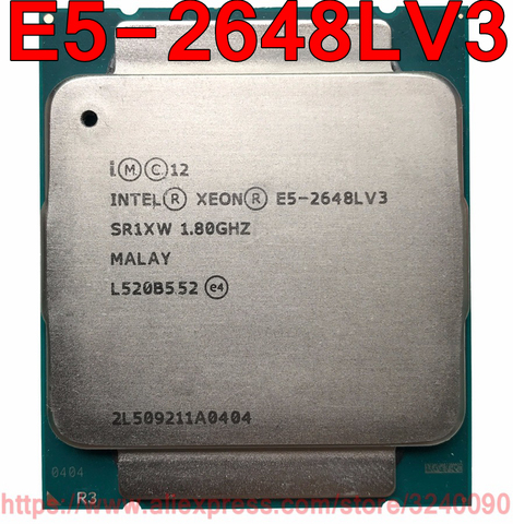Intel ЦП Xeon E5-2648LV3 QS 1,80 ГГц 12-Cores 30M LGA2011-3 V3 процессор E5 2648LV3 Бесплатная доставка E5 2648L V3 ► Фото 1/2