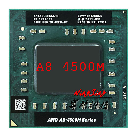 Четырехъядерный процессор AMD A8-Series A8-4500M A8 4500 M 1,9 GHz с четырехъядерным процессором AM4500DEC44HJ Socket FS1 ► Фото 1/1