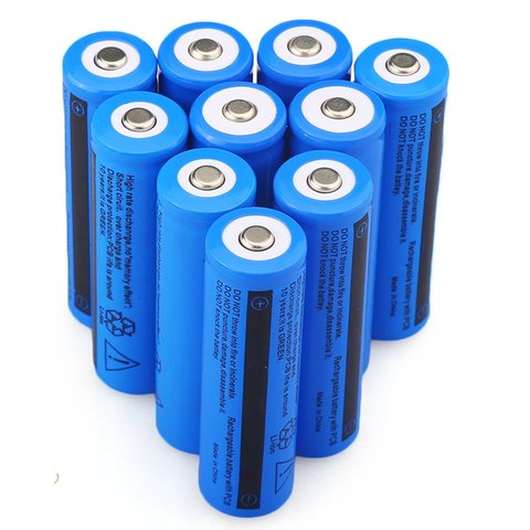 Новый 18650 Батарея 3,7 V 5000 мА/ч, 18650 Перезаряжаемые литий-ионная аккумуляторная батарея для Светодиодный фонарь-ручка лазер акумуляторная бата... ► Фото 1/6