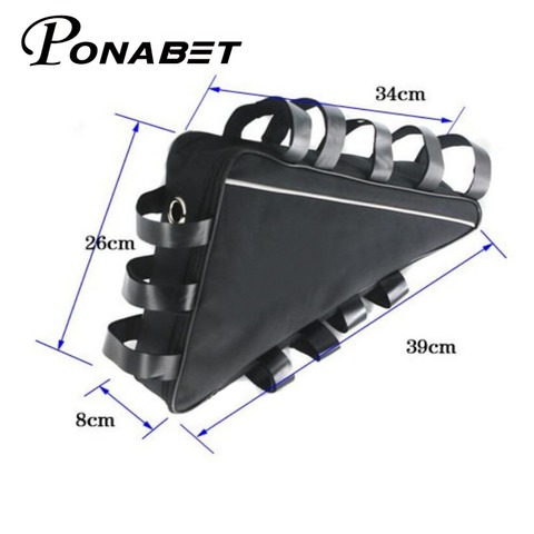 Водонепроницаемый большой треугольный аккумулятор, сумка для удержания батареи для электрического велосипеда, оборудования для верховой езды ► Фото 1/5