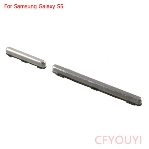 OEM для Samsung Galaxy S5 G900, кнопка питания и Кнопка громкости, запасная часть, серебристый цвет ► Фото 1/1