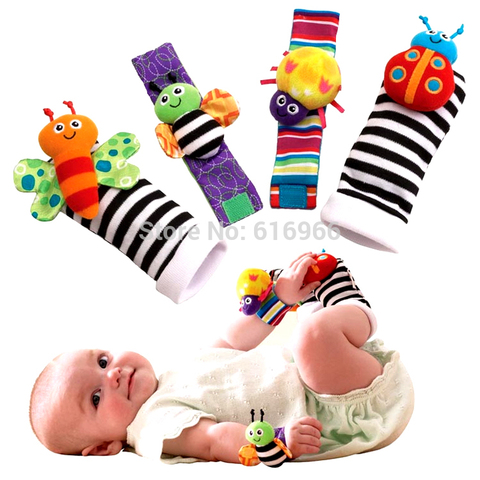 Носки-погремушки для детей, 4 шт./лот = 2 шт., пояс + 2 шт., носки, новинка 2022 ► Фото 1/1