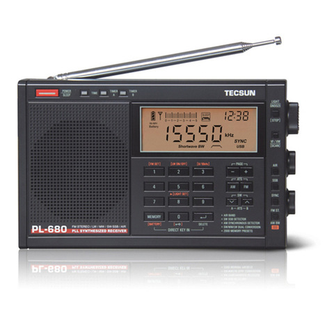 Tecsun PL-680 высокопроизводительная полнодиапазонная Цифровая настройка стерео радио FM AM Radio SW SSB ► Фото 1/4