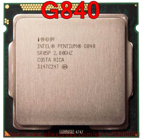 Оригинальный процессор Intel CPU PENTIUM G840 SR05P 2,80 ГГц 3M двухъядерный разъем 1155 Бесплатная доставка Быстрая доставка ► Фото 1/1