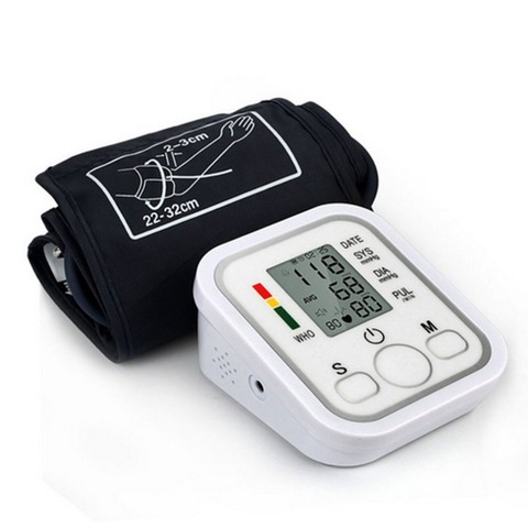 Цифровой монитор артериального давления, электронный голосовой тонометр 99 комплектов памяти, домашний сфигмоманометр ► Фото 1/1