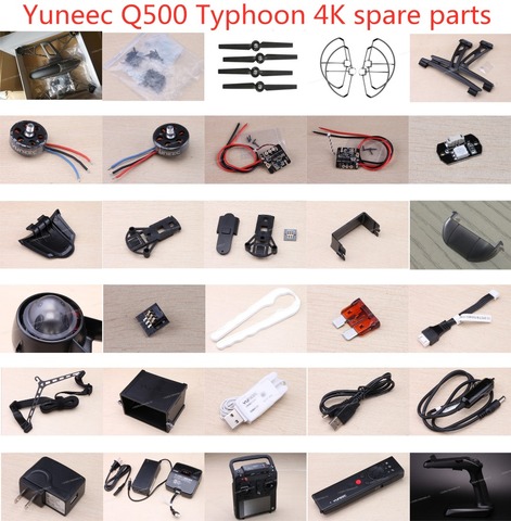 Yuneec Typhoon Q500 4K RC Quadcopter запасные части корпуса мотора Лезвие крышка винта ESC chager абажур замок кабель и т. д. ► Фото 1/1