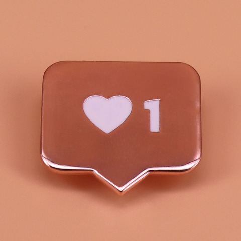 Эмалированная брошь Instagram 1, эмалированная брошь-значок, персонализированная булавка для текстовых сообщений, милая бижутерия для общения, ... ► Фото 1/2