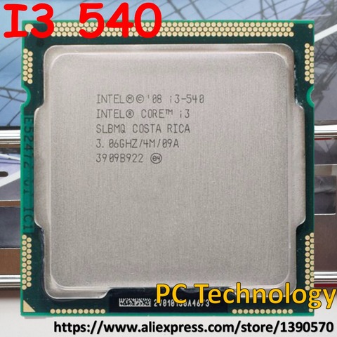 Оригинальный процессор Intel I3 540 Core, процессор с процессором Intel I3 540, ЦП, 3,06 ГГц, LGA1156, 4 Мб, двухъядерный процессор, Бесплатная Доставка в течение 1 дня ► Фото 1/1