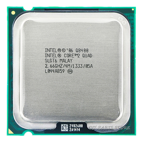 4-ядерный процессор INTEL core 2 Quad Q8400 2,66 ГГц/4 Мб/1333 ГГц) разъем LGA 775 ► Фото 1/2