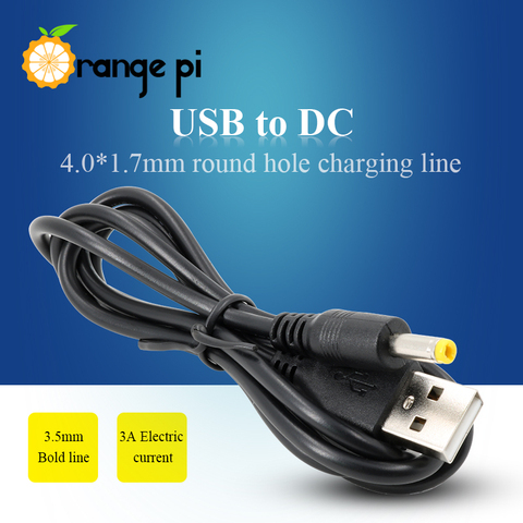 Оранжевый Pi USB для DC 4,0 мм-1,7 мм кабель питания для Orange Pi фабричного качества в наличии ► Фото 1/6