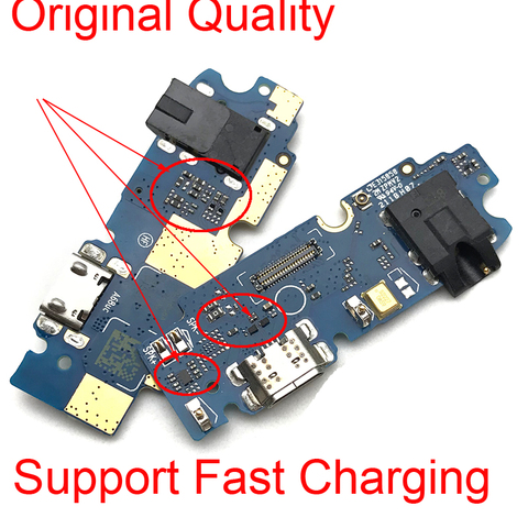 Плата микро-док-станции с USB-портом для зарядки и гибким кабелем, замена 5,99 дюйма для ASUS ZenFone Max Pro M1 ZB601KL ZB602KL ► Фото 1/4