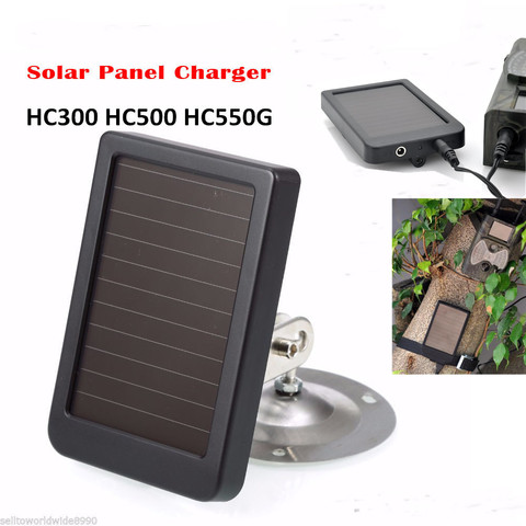Охотничья камера с солнечной панелью 9 В, Внешнее зарядное устройство для фотоловушки HC300 HC300M HC500G HC500M HC700 ► Фото 1/6