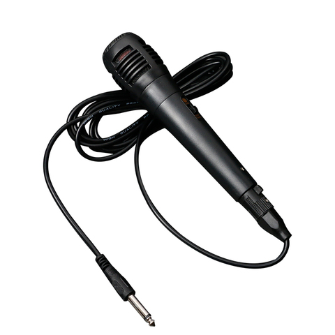 Профессиональный Проводной динамический микрофон, микрофон с кабелем XLR до 6,35 мм для записи караоке ► Фото 1/5