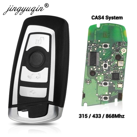 Jingyuqin 315/433/868Mhz смарт-ключ KeylessGo для BMW 3 5 7 серии 2009-2016 CAS4 F система Fob KR55WK49863 pcf7945 ► Фото 1/5