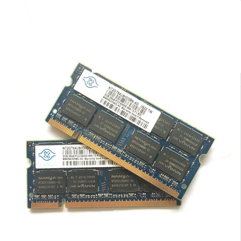 Оперативная память DDR2 2 Гб 2Rx8 для ноутбука, DDR2 2G 800 МГц PC2 6400S, память для ноутбука, чипсет nanya ► Фото 1/1