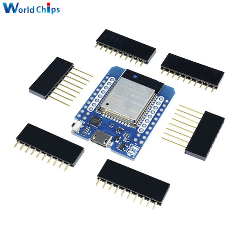 1 комплект для Wemos MINI D1 ESP32 WiFi + Bluetooth для Wemos D1 Mini Esp8266 модуль с контактами Новое поступление в наличии ► Фото 1/6