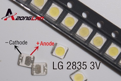 3528 2835 3V SMD LED 1W LG 1000 шт./лот холодный белый лм для телевизора светодиодная подсветка ► Фото 1/4