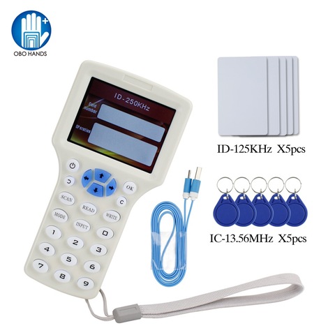 10 частоты NFC копир читатель писатель RFID дверь телефон ключ дубликатор EM ID карта 125 кГц 13,56 МГц для системы контроля доступа ► Фото 1/6