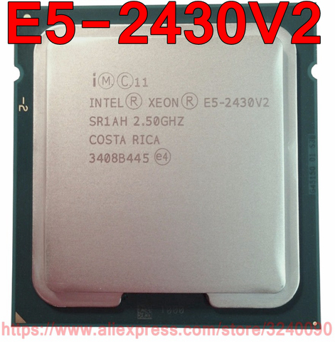 Процессор Intel ЦП Xeon, процессор SR1AH, 2,5 ГГц, 6 ядер, 15 м, LGA1356, V2, E5, 2430V2, быстрая доставка, E5, 2430, V2 ► Фото 1/1