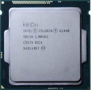Процессор Intel Celeron G1840, 2 Мб кэш, 2,80 ГГц, LGA1150 ► Фото 1/1
