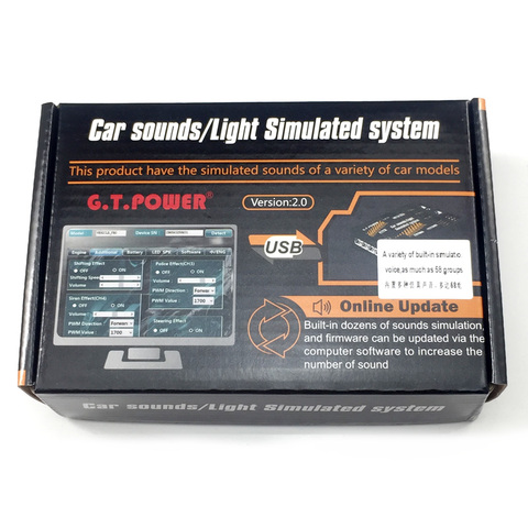 GT POWER RC звук/светодиодный светильник, имитационная система для On / Off Road Drift Car Buggy ► Фото 1/6