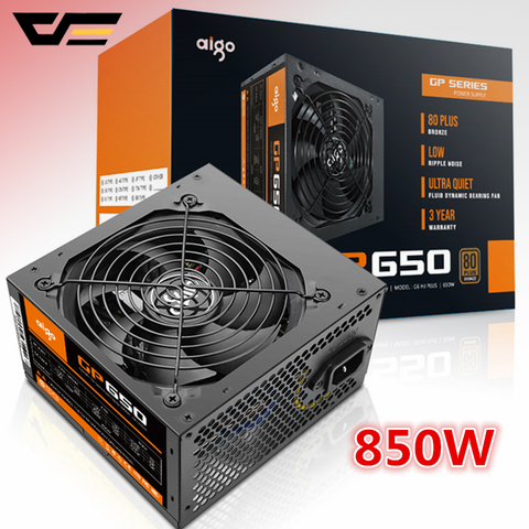 Aigo GP650 Active Power 80PLUS Бронзовый Настольный ПК блок питания E-sports 850 Вт Максимальная мощность 800 Вт блок питания компьютера ► Фото 1/6