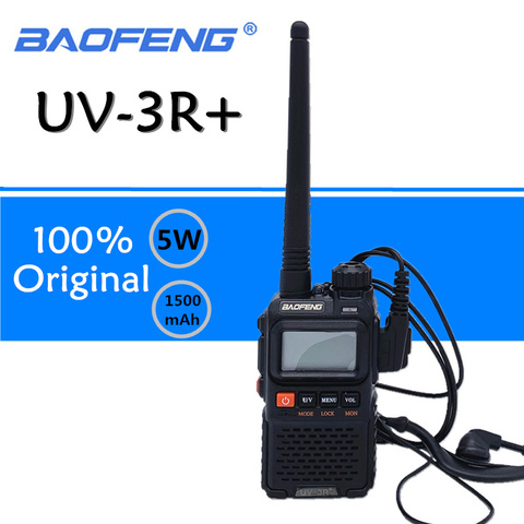 Baofeng UV-3R Plus Walkie Talkie UHF VHF Mini UV 3R + портативный CB Radio VOX фонарик FM трансивер Ham Radio Amador UV3R ► Фото 1/6
