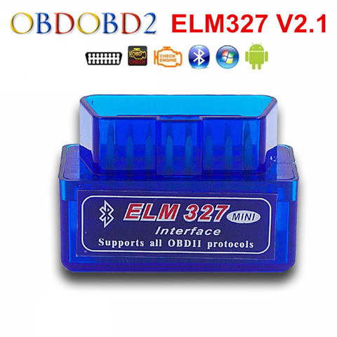 Мини-сканер ELM327 ELM 2022 Bluetooth V2.1 OBD2 OBDII диагностический инструмент для Android Torque Автомобильный сканер кодов на нескольких языках Бесплатная доставка 327 ► Фото 1/6