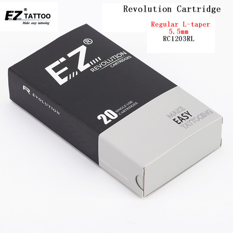 Картридж для тату EZ Revolution #12, 0,35 мм, Круглый лайнер RC1201RL RC1203RL RC1205RL RC1207RL RC1209RL 11/14/18RL, 20 шт./лот ► Фото 1/6