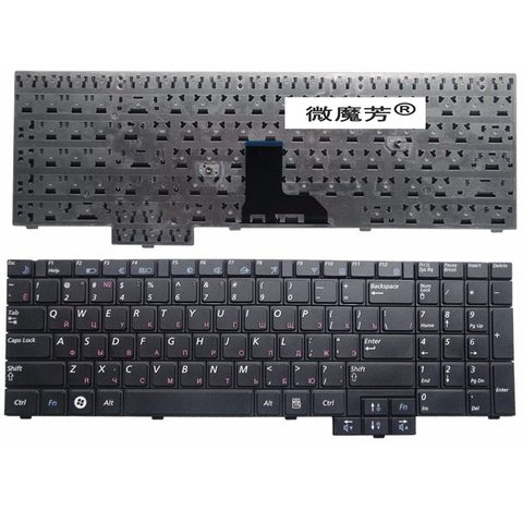 RU черная клавиатура для ноутбука Samsung R519, R719, R618, R538, P580, P530, с нумберпадом, для Samsung R519, R719, R618, R538, P580, P530, русская версия ► Фото 1/4