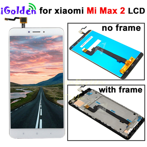 ЖК-дисплей XIAOMI MI MAX 2, ЖК-дисплей Max2 IPS, дигитайзер сенсорного экрана с рамкой, запасные части 1920*1080 Для XIAOMI MI MAX 2 LCD ► Фото 1/6