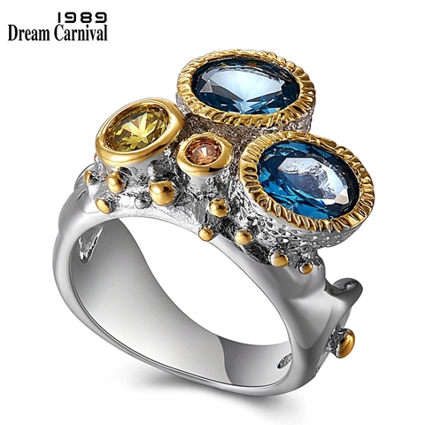 Женское кольцо DreamCarnival 1989, блестящее кольцо с фианитом, модель WA11644, лето 2022 ► Фото 1/6