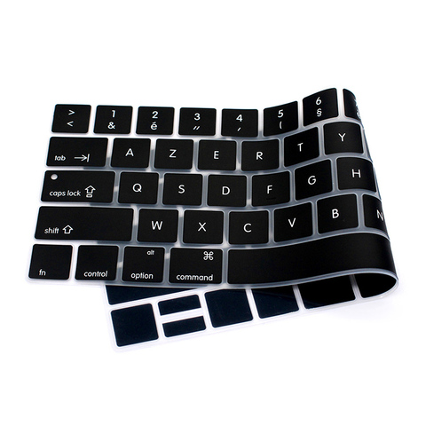 Французская клавиатура с раскладкой AZERTY Обложка наклейки протектор кожи для Mac Pro 13 