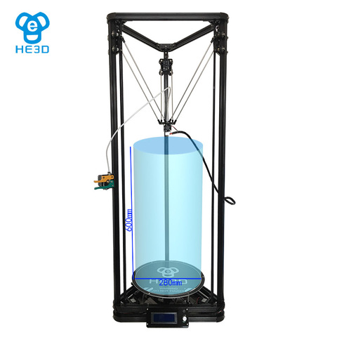 3D-принтер HE3D K280 Kossel delta, мощность постоянного тока 24 В 400 Вт, большой размер печати, Высокая скорость, автоматический уровень, тепловая кроват... ► Фото 1/6