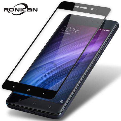 RONICAN Redmi 4 pro закаленное стекло 2.5D полное покрытие закаленное стекло Xiaomi Redmi 4 4A 4X защита для экрана Redmi 4 prime стеклянный чехол ► Фото 1/6