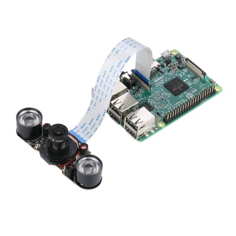Raspberry Pi 4 model B IR-CUT модуль камеры ночное видение черный датчик 5 Мп автоматическое переключение днем и ночью ► Фото 1/3