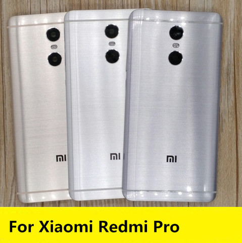 Новые запасные части для Redmi pro, бесплатная доставка, задняя крышка для аккумулятора, корпус двери + боковые кнопки + объектив для вспышки кам... ► Фото 1/6