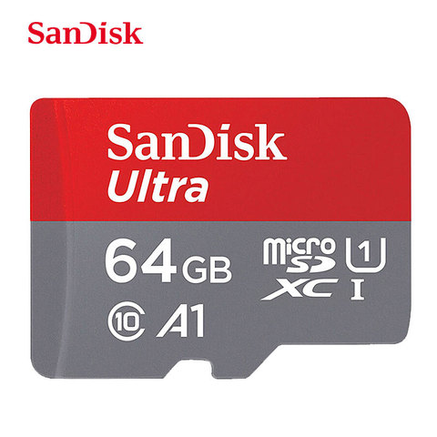 SanDisk карта памяти Micro SD, класс 10, 16 ГБ 32 ГБ 64 Гб 128 ГБ 200 ГБ 256 ГБ ► Фото 1/6