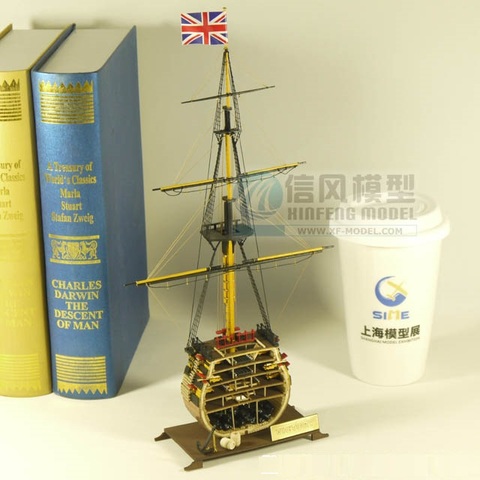 Масштаб 1/200 британская классическая древняя мини-модель корабля 1778 HMS Victory warship деревянная модель предлагаем инструкцию на английском языке ► Фото 1/4