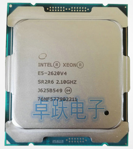 Оригинальный процессор Intel Xeon V4, 2,10 ГГц, 8 ядер, 20 м, E5, 2620V4, 8 Вт, процессор с процессором, с процессором Intel Xeon, 85 Вт, бесплатная доставка ► Фото 1/1