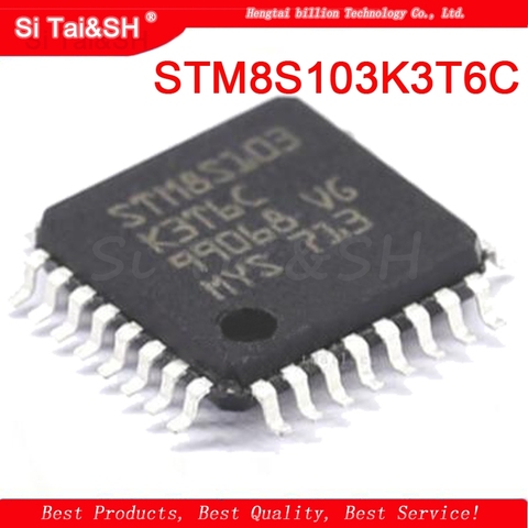 2 шт. STM8S103K3T6C STM8S103 LQFP-32 8-битный микроконтроллер чип микроконтроллер 16 МГц ► Фото 1/1