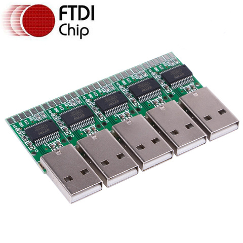 Адаптер FTDI USB TTL UART 3V3 3,3 В 5 В, последовательный модуль, плата преобразователя с поддержкой Win10/8/7/XP/Android/Mac/Linux/Vista/Wince/Arduino ► Фото 1/1